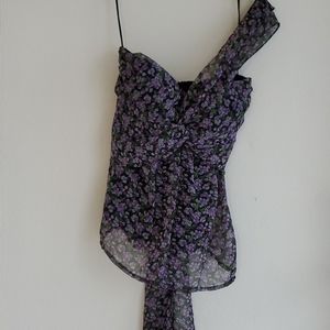 Johnny Martin Printed top Sz Md